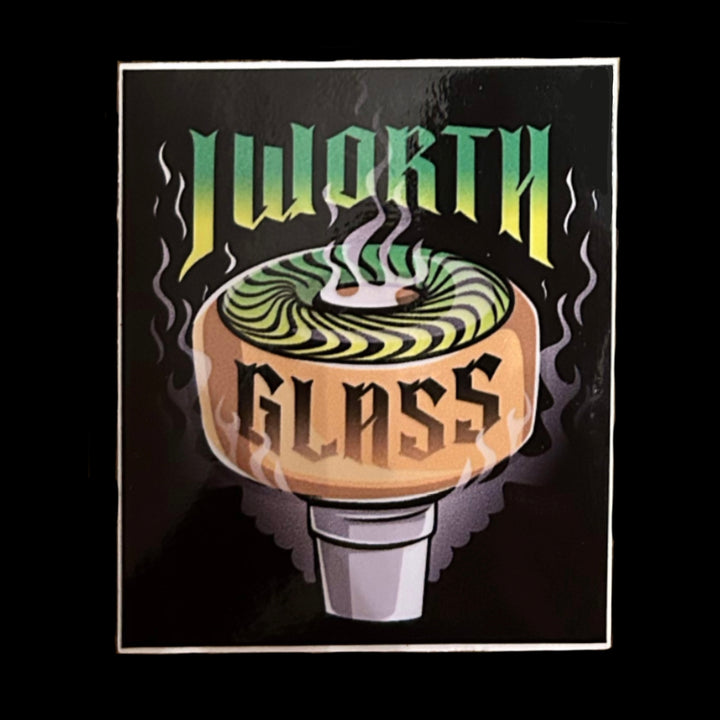 JWorth Glass Logo Stickers