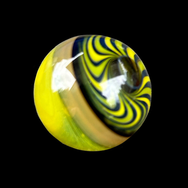 Skate Wheel Marble (Green/Black/Lemon Drop Linework Back)