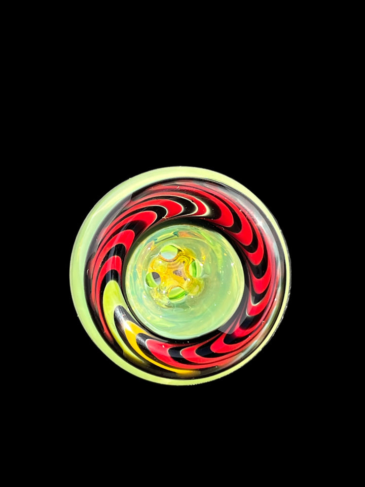 Fully worked 14mm 4 hole