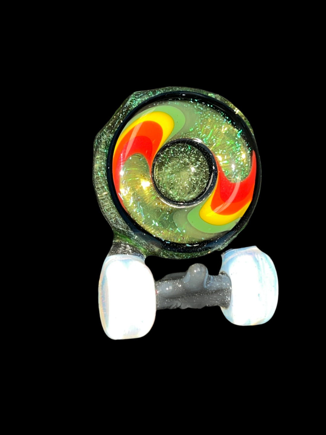 Collab skate wheel pendant