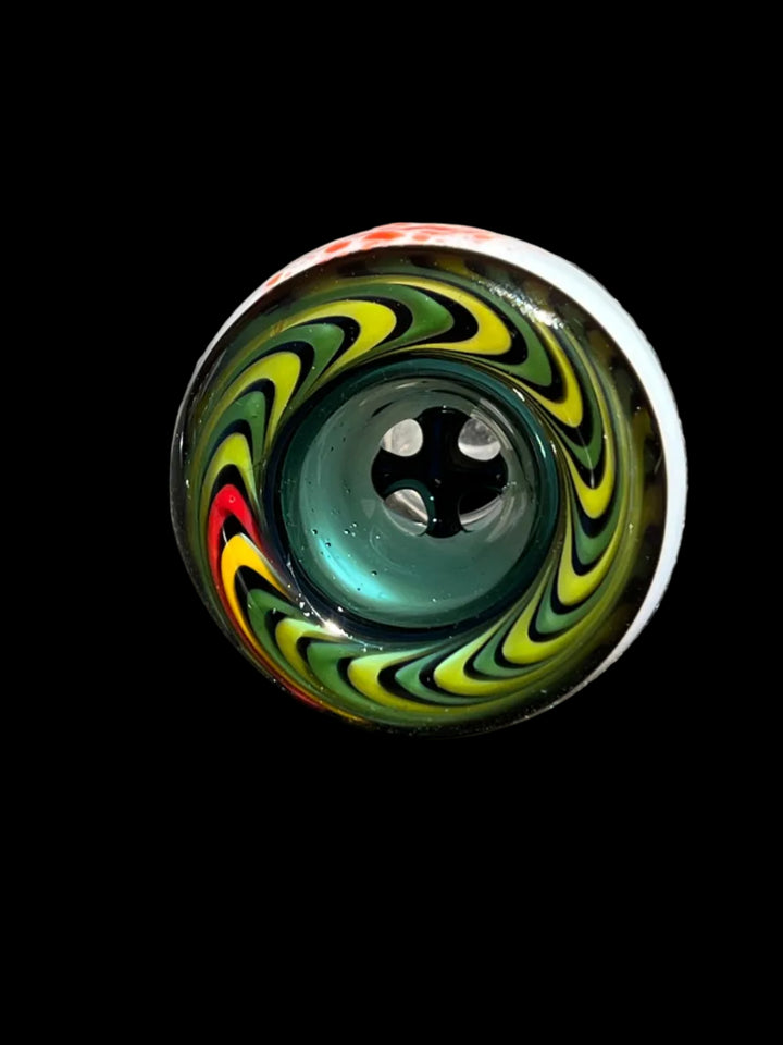 4 hole 14mm skate wheel with blood splatter
