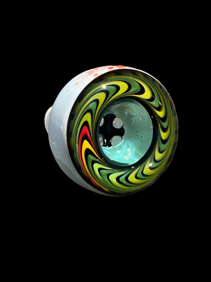 4 hole 14mm skate wheel with blood splatter